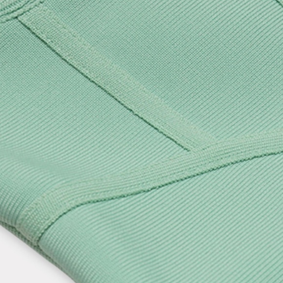 MINT GREEN CORSET BANDAGE DRESS WAIST CINCHING - Picture 10 of 16